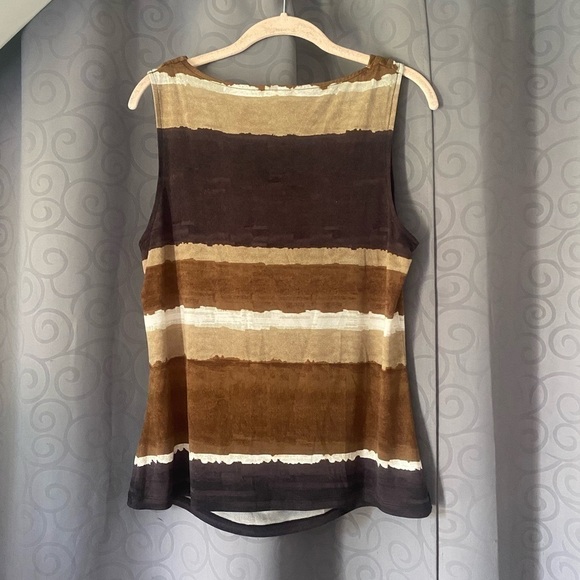 Vintage Calvin Klein cowl neck sleeveless top size large - Picture 4 of 6